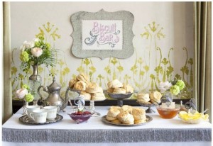 Biscuit Bar with gravy and jellies
