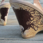 Painted Wedding Shoes